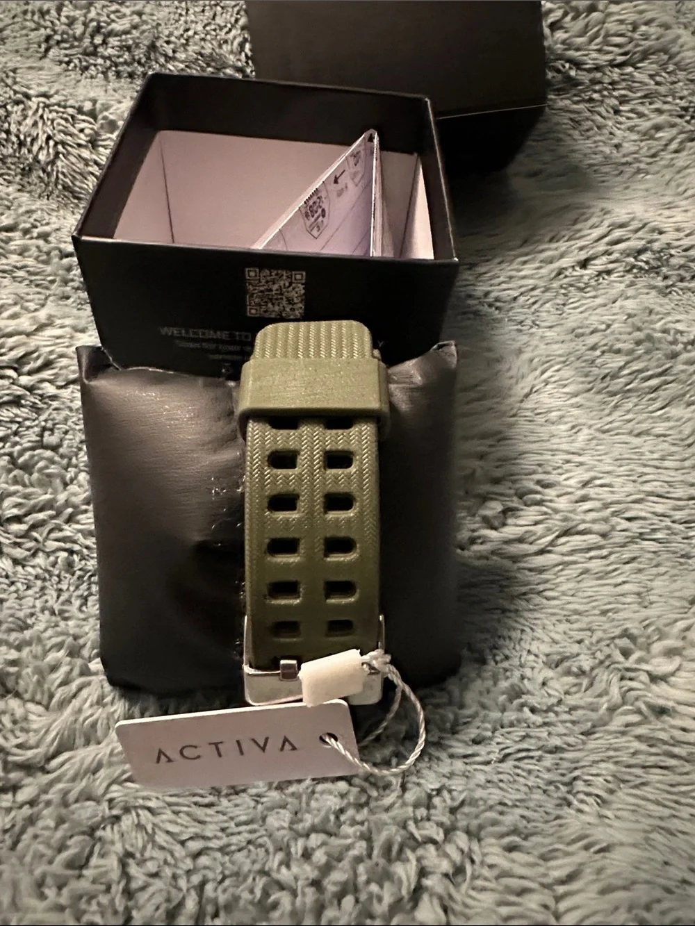 Ativa Men's Black Digital Sports Watch with Silver Dial Ring